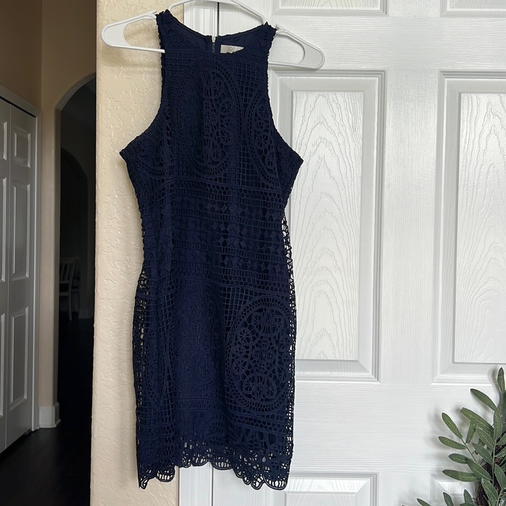 lovers + friends dark blue size small dress